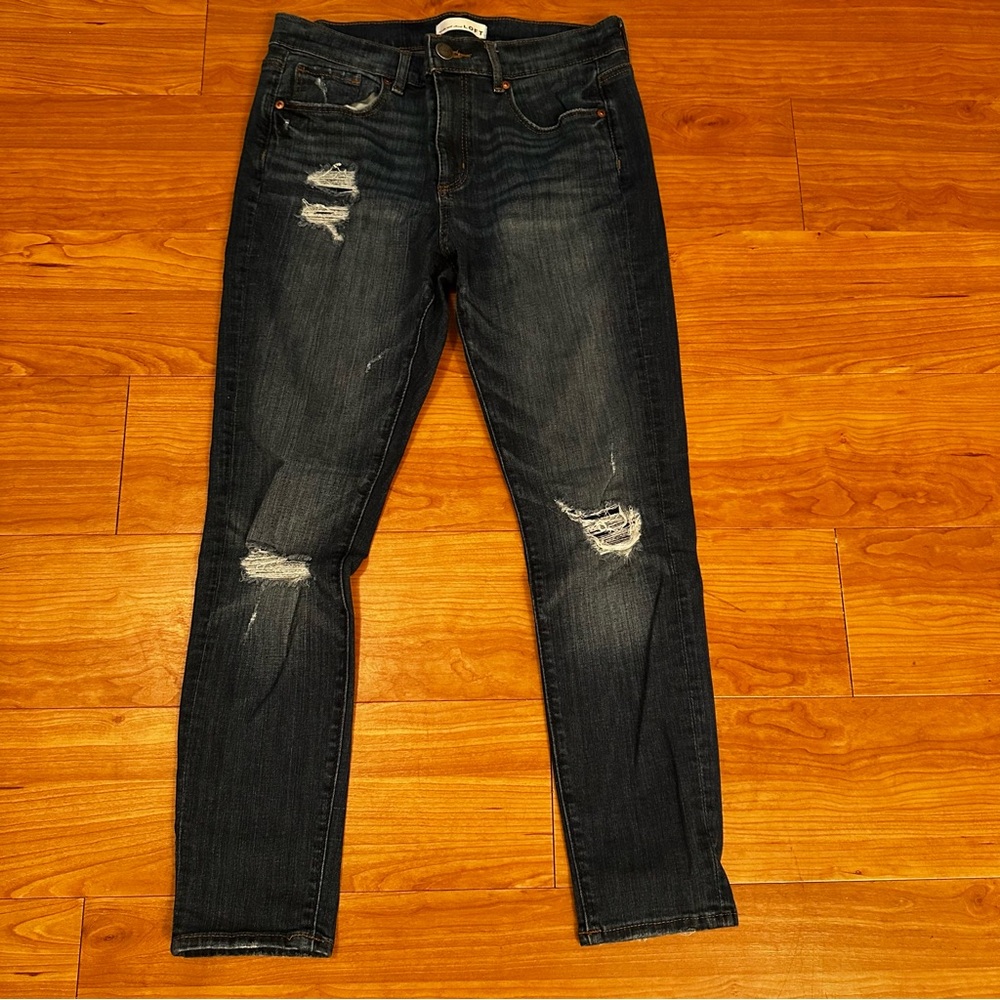 LOFT Distressed Skinny Jeans 8/29
